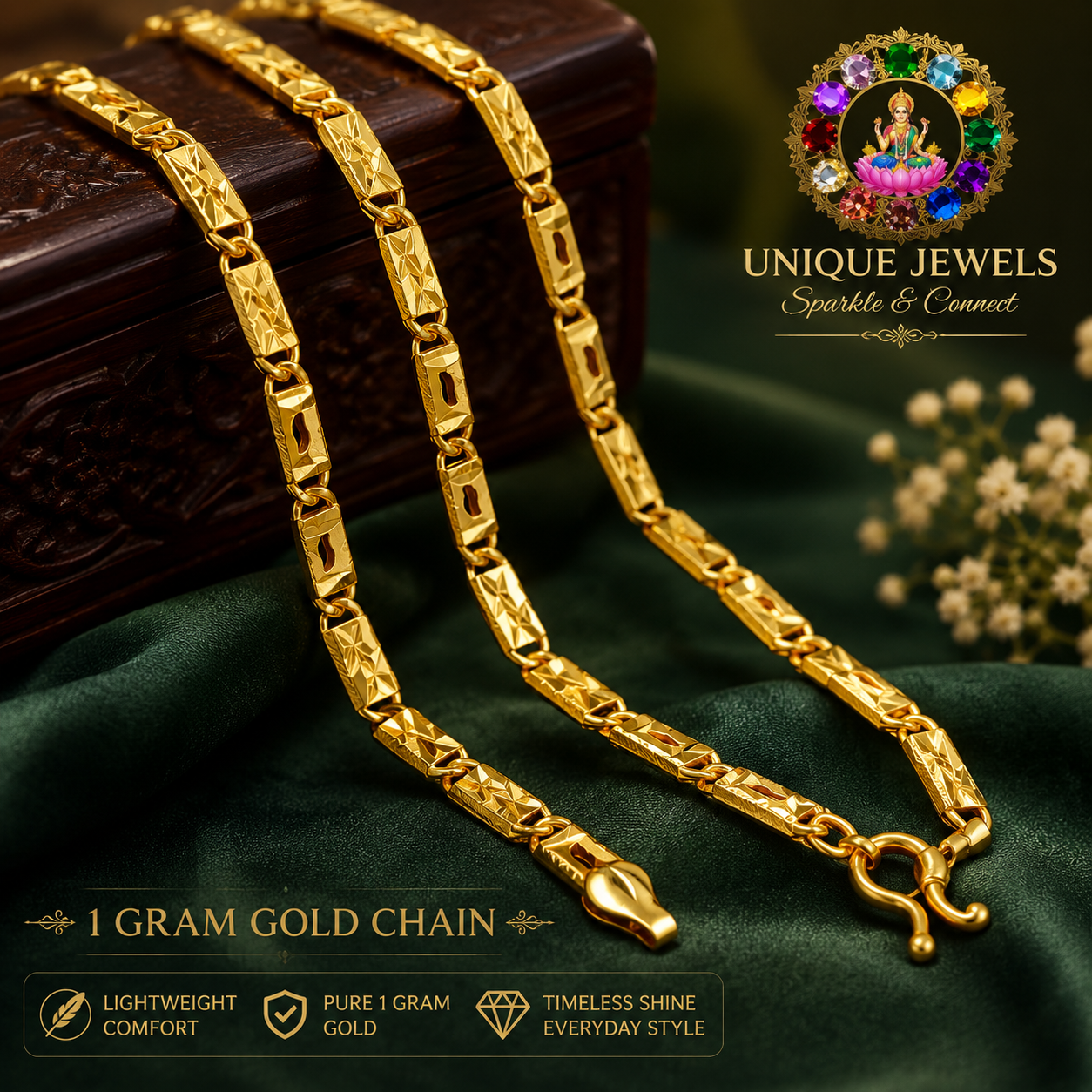 1 Gram gold Men's Chain
